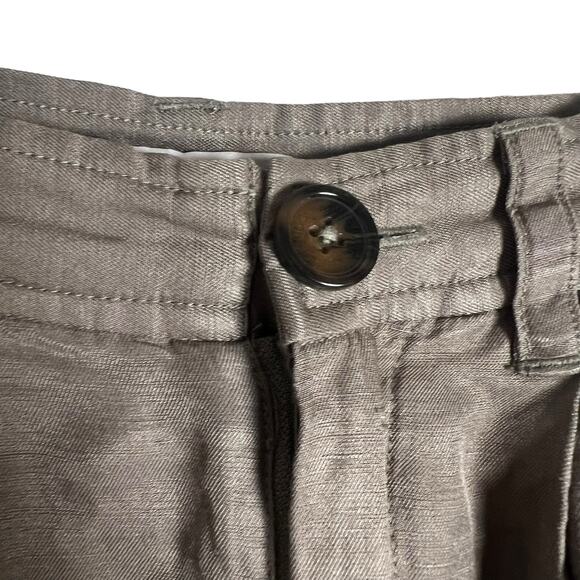 Anine Bing Carrie Pleated Wide Leg Linen High Waist Trouser Pants Size XS - Picture 10 of 15